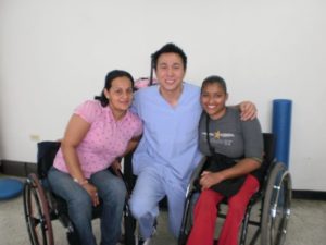 Para-olympic athletes Dr. Lee treated at Colombia's Olympic Training Center